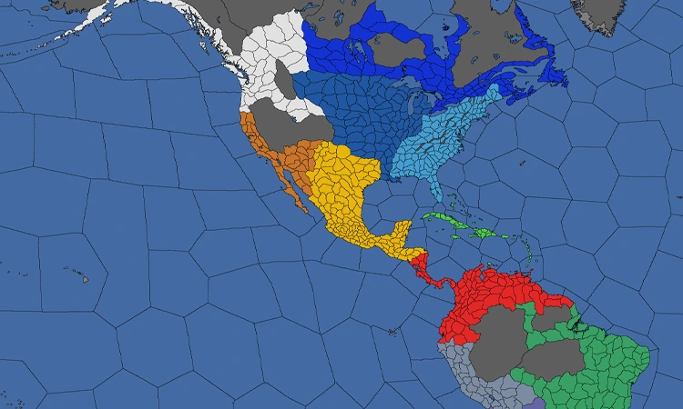 Regional Differences Europe, America, and Colonial Zones